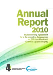 Implementing Agreement for a Co-operative Programme on Efficient Electrical End-Use Equipment (4E)  Contents