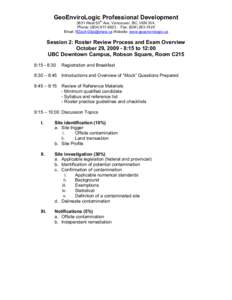 Microsoft Word - Agenda for October 29 Session.doc