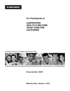 For Participants of CARPENTERS HEALTH & WELFARE TRUST FUND FOR CALIFORNIA