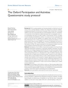 PROMthe-oxford-participation---activities-questionnaire--study-p