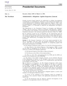 13043 Federal Register Presidential Documents  Vol. 61, No. 59