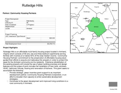 Rutledge Hills  Staunton Bath  Project Financing