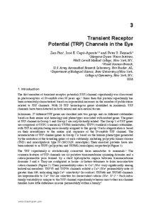 3 Transient Receptor Potential (TRP) Channels in the Eye
