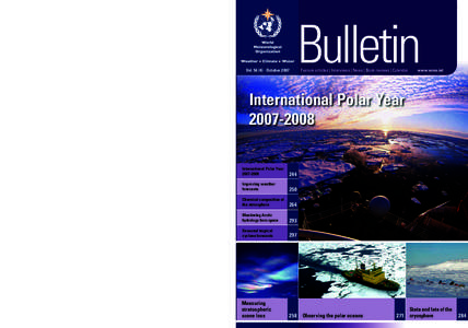 WMO BULLETIN  VOLUME[removed]OCTOBER 2007 Vol[removed]October 2007