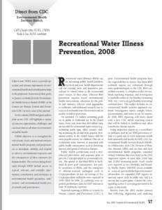 Recreational Water Illness Prevention, 2008