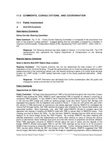 Silver Line / National Environmental Policy Act / Green Line / Virginia State Route 267 / Washington Metro / Environmental impact statement / Transportation in the United States / Impact assessment / Washington Metropolitan Area Transit Authority