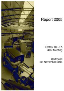 ReportErstes DELTA User-Meeting  Dortmund