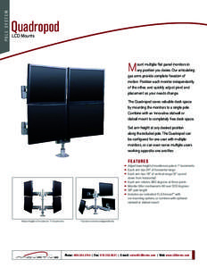 POLE SYSTEM  Quadropod LCD Mounts  M