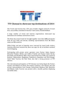 TTF Chennai 2014 Press Release