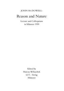 JOHN M C DOWELL:  Reason and Nature