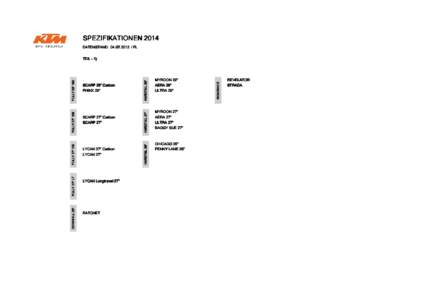 SPEZIFIKATIONEN 2014 DATENSTAND: [removed]FL DOWNHILL 26