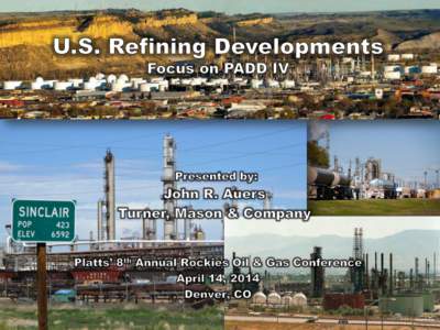 6  Turner, Mason & Company • International consulting practice since 1971 • Downstream focus; refinery/chemical engineers • Industry and financial clients