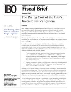 IBO  New York City Independent Budget Office Fiscal Brief December 2007