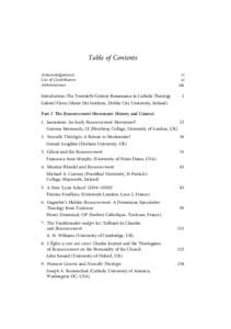 OUP CORRECTED PROOF – FINAL, [removed], SPi  Table of Contents Acknowledgements List of Contributors Abbreviations