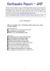 Microsoft Word - Earthquake_Report_141_July_13_作業中.doc