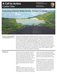 Evaluating Potential Water Quality Changes in Hawaii