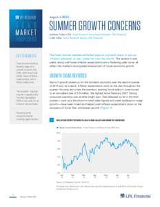 LPL RESEARCH  B O ND MARKET  PERSPECTIVES