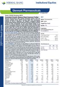 2QFY13 Result Update  Institutional Equities Glenmark Pharmaceuticals 31 October 2012