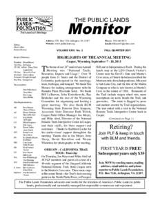 Conservation in the United States / United States Department of the Interior / Wildland fire suppression / Computer programming / Word square / Obfuscated code / Environment of the United States / Land management / Bureau of Land Management