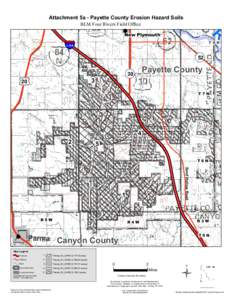 ye tt Attachment 5a - Payette County Erosion Hazard Soils BLM Four Rivers Field Office