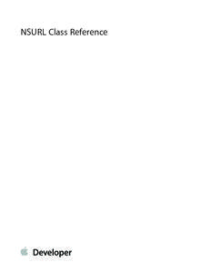 NSURL Class Reference  Contents NSURL Class Reference 5 Overview 5