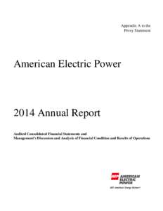 Appendix A to the Proxy Statement American Electric PowerAnnual Report