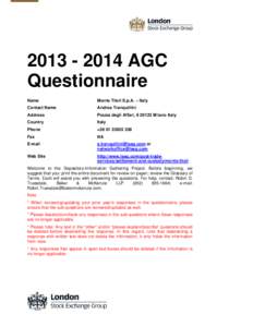 Microsoft Word - Monte Titoli AGC Questionnaire[removed]