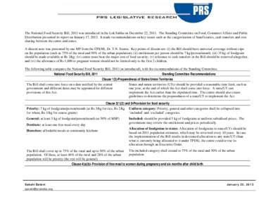 Microsoft Word - Food Security Bill and the SC Recommendations.doc