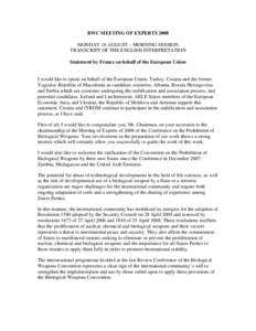 Human rights instruments / Biological Weapons Convention / International law / Biosecurity / Nuclear proliferation / Weapon of mass destruction / Chemical warfare / United Nations Security Council Resolution / Biological warfare / International relations / Nuclear weapons