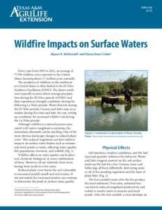 ERMWildfire Impacts on Surface Waters Alyson K. McDonald1 and Diana Doan-Crider2