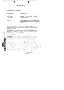 Memoranda of Conversation: September 8, [removed]Ford, China Council for the Promotion of International Trade