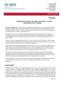 Emergency management / Humanitarian aid / Development / International Decade for Natural Disaster Reduction / Natural disasters / Disaster risk reduction / Disaster / Risk / Millennium Development Goals / Public safety / Management / Disaster preparedness