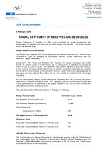 Mineral exploration / Mineral resource classification / Energy Resources of Australia / Jabiluka / Drilling rig / Ranger Uranium Mine / Core sample / Ore / Uranium / Economic geology / Geology / Mining