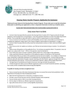 Public housing in the United States / Affordable housing / Reasonable accommodation / Section 8 / Vermont / United States Department of Housing and Urban Development / Housing Benefit