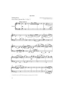 SECONDO  Intermezzo FELIX MENDELSSOHN (1809–47) arranged by Michael Aston