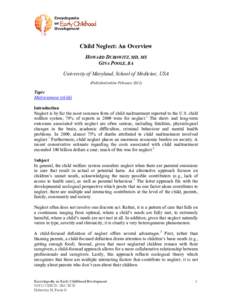 Child Neglect: An Overview