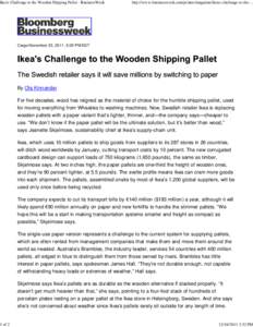 Ikea's Challenge to the Wooden Shipping Pallet - BusinessWeek