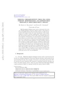 Deriving chemosensitivity from cell lines: Forensic bioinformatics and reproducible research in high-throughput biology