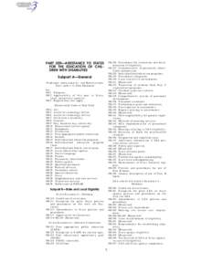 [removed]Procedures for evaluation and determination of eligibility[removed]Confidentiality of personally identifiable information[removed]Individualized education programs[removed]Procedural safeguards[removed]Least 