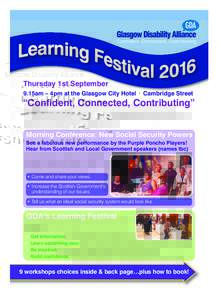 GDA Learning Festival 2016_Layout:17 Page 1  Learning Fe stiva l 2016 Thursday 1st September