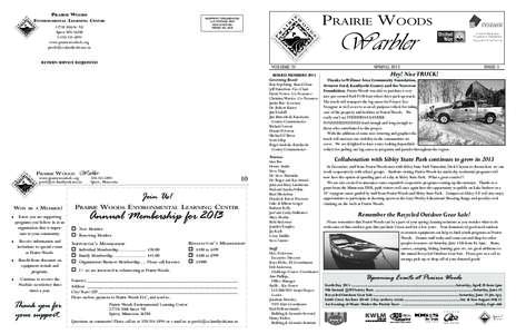 PRAIRIE WOODS  PRAIRIE WOODS NONPROFIT ORGANIZATION U.S. POSTAGE PAID