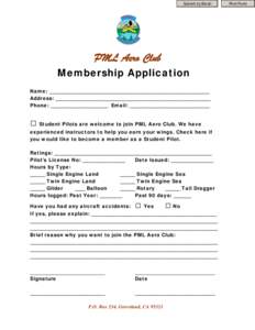 Microsoft Word - PML Aero Club Membership Application