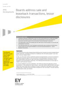ey.com/IFRS Issue 88 / July 2014 IFRS Developments