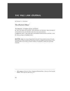 Legal citation / Bluebook / ALWD Citation Manual / Case citation / Citation / Richard Posner / Blue book / Yale Law Journal / Legal writing / Law / Bibliography / Legal research