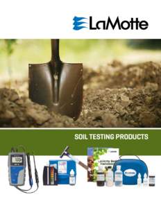 SOIL TESTING PRODUCTS  METERS & ACCESSORIES pH Soil pH is a measure of the relative acidity or basicity of a given soil. The pH scaleis a logarithmic expression of hydrogen ion activity. A pH of 7.0 is neutral, 