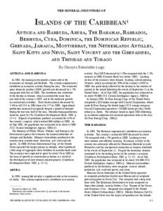 The Mineral Industries of the Islands of the Caribbean in 2001