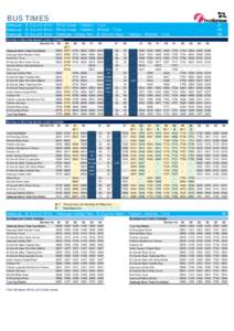 BUS TIMES Newquay - St Columb Minor - White Cross - Fraddon - Truro Newquay - St Columb Minor - White Cross - Fraddon - Mitchell - Truro Newquay - St Columb Minor - Newquay Holiday Park - St Columb Major - Fraddon - Mitc