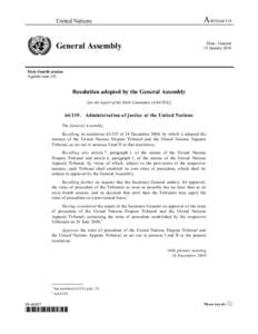 Mediation / United Nations Appeals Tribunal / Government / Arbitral tribunal / Anti-War Treaty / Dispute resolution / Law / United Nations Dispute Tribunal