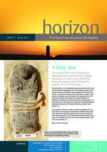 ISSUE 12  Spring 2013 horizon The Amarna Project and Amarna Trust newsletter