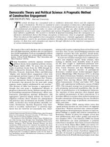 American Political Science Review  Vol. 101, No. 3 August 2007